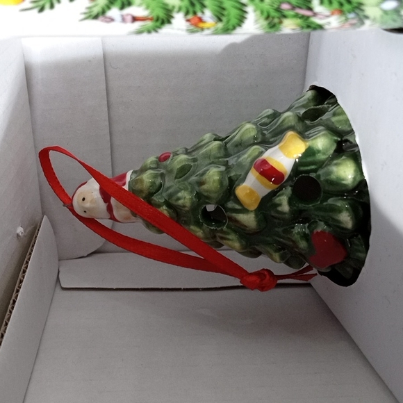 Boxed 2 pc Spode Christmas Tree Mug & LED Christmas Tree Ornament New in box - Picture 3 of 6